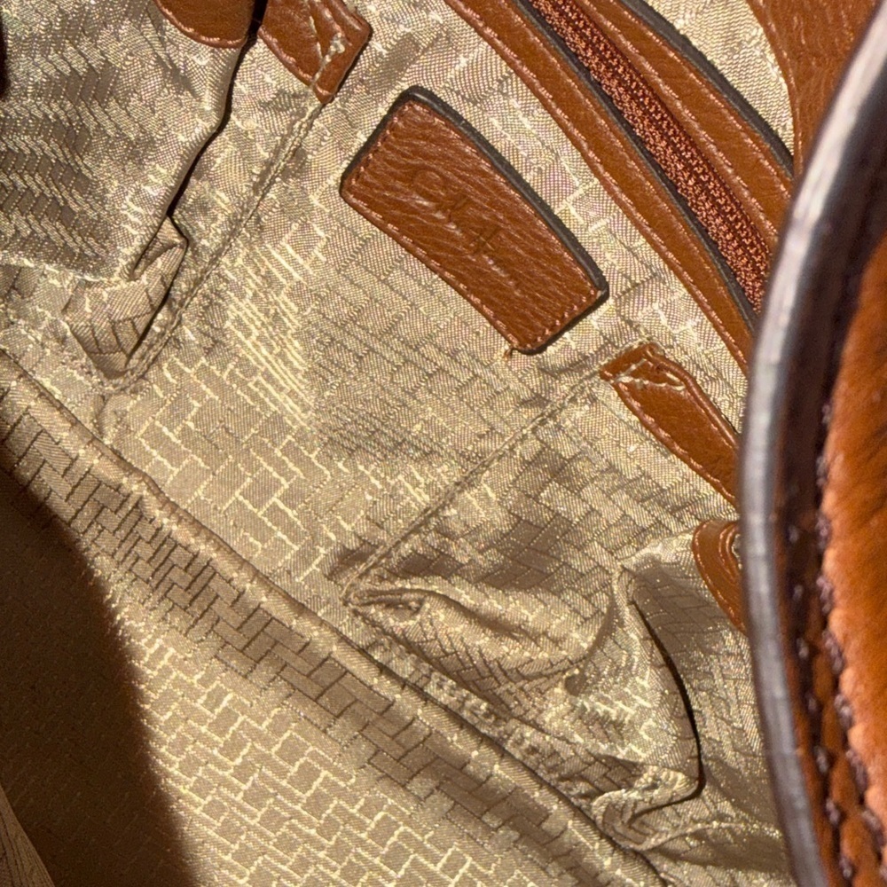 Cole Haan Rich Brown Leather Hobo Bag - Picture 9 of 12